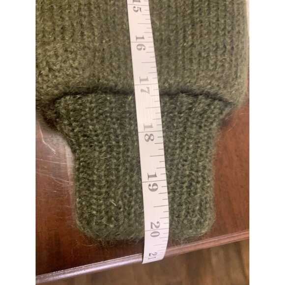 Cervelle L Mohair Floral Embroidered Knit Cardigan Jacket Double Breasted Winter - Picture 6 of 8